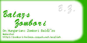 balazs zombori business card